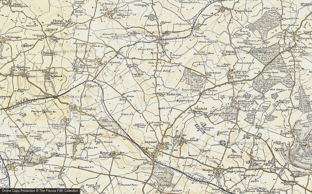 Old Map of Radstone, 1898-1901 in 1898-1901