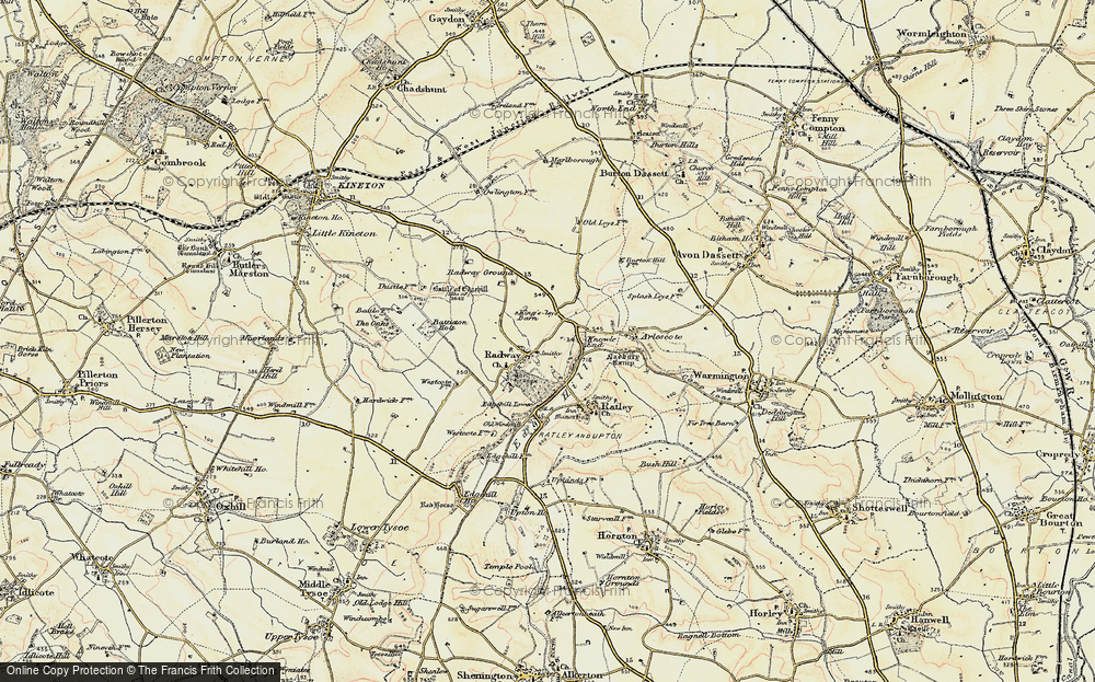 Old Map of Radway, 1898-1901 in 1898-1901