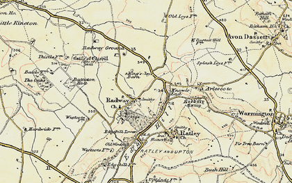 Old map of Radway in 1898-1901