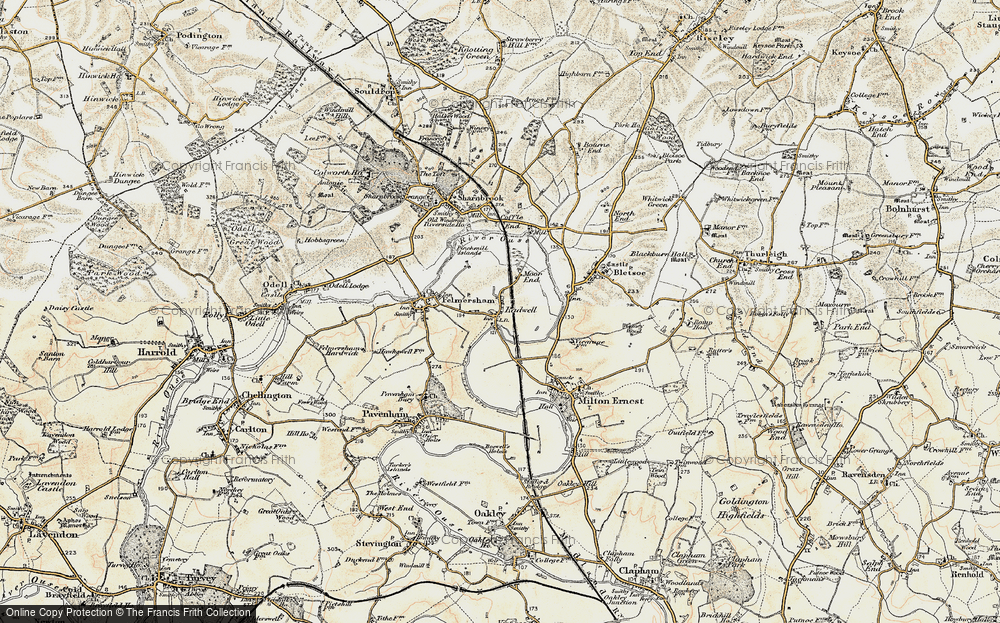 Old Map of Radwell, 1898-1901 in 1898-1901