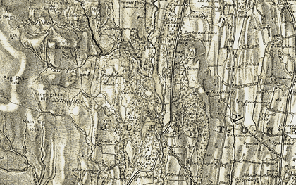 Old map of Barntimpen in 1901-1905
