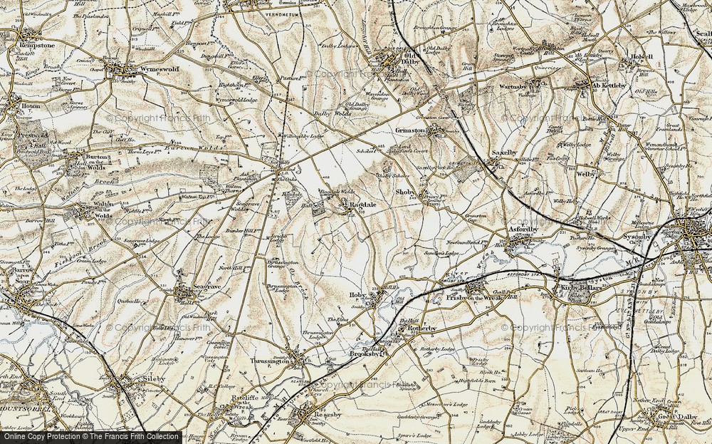 Old Map of Ragdale, 1902-1903 in 1902-1903