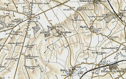 Old map of Ragdale in 1902-1903