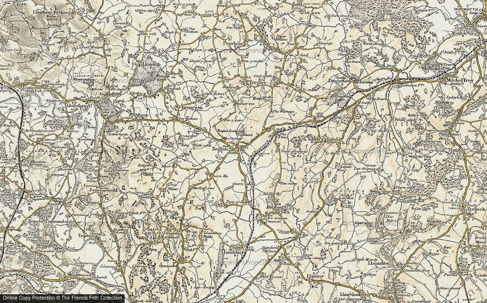 Old Map of Raglan, 1899-1900 in 1899-1900