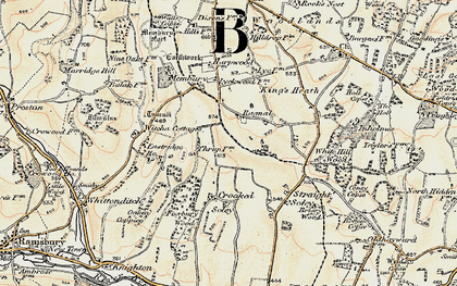 Old map of Ragnal in 1897-1900