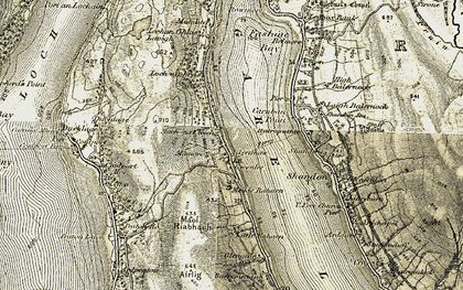 Old map of Ach-Na-Cloich in 1905-1907