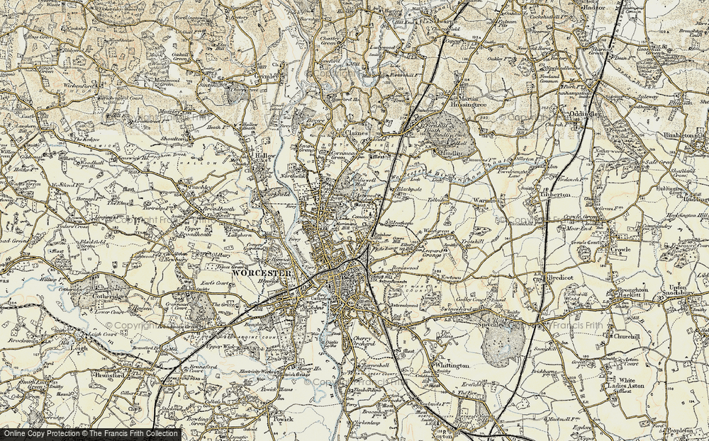 Old Map of Rainbow Hill, 1899-1902 in 1899-1902