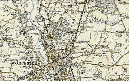 Old map of Rainbow Hill in 1899-1902