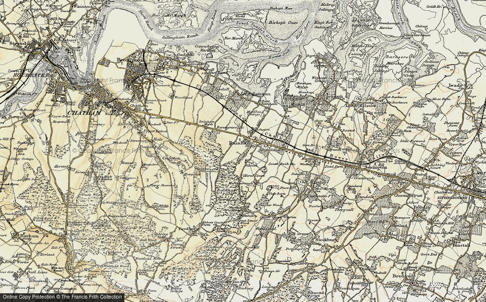 Old Map of Rainham, 1897-1898 in 1897-1898