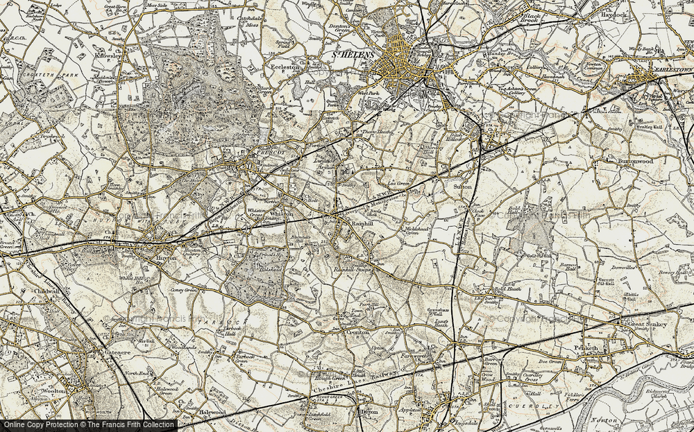 Historic Ordnance Survey Map of Rainhill, 1903