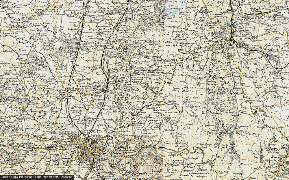 Old Map of Rainowlow, 1902-1903 in 1902-1903