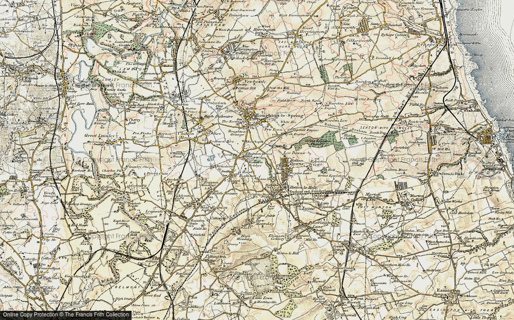 Old Map of Rainton Bridge, 1901-1904 in 1901-1904