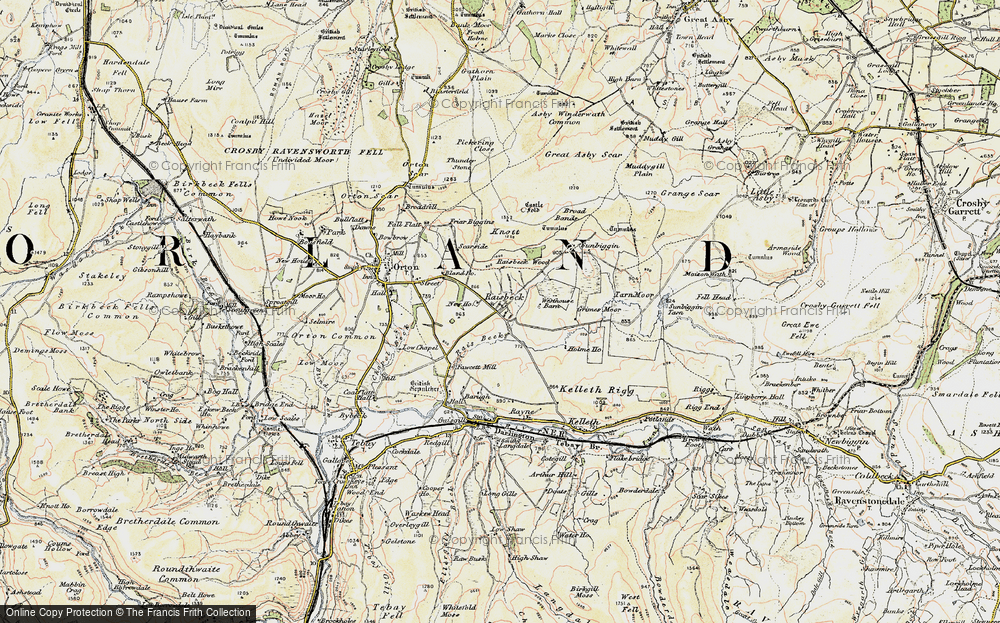 Old Map of Historic Map covering Acres in 1903-1904