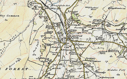 Old map of Raise in 1901-1904