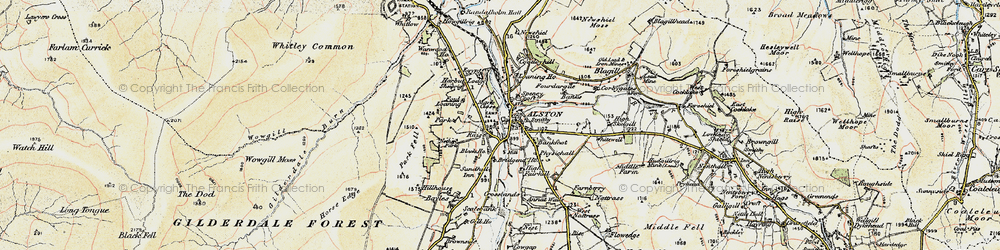 Old map of Raise in 1901-1904