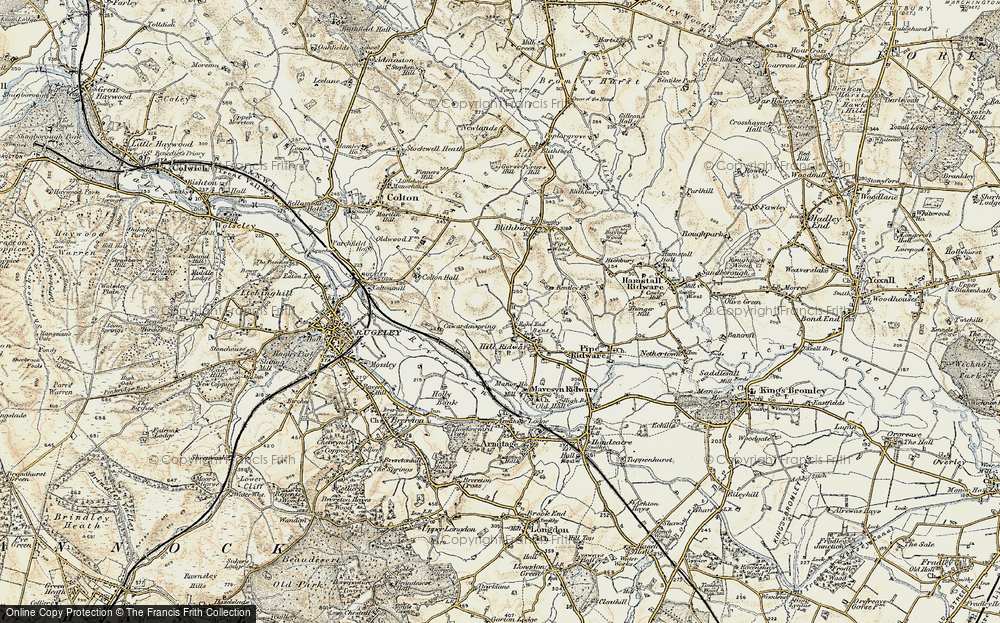 Old Map of Rake End, 1902 in 1902