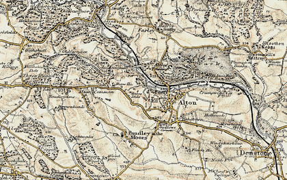 Old map of Rakes Dale in 1902