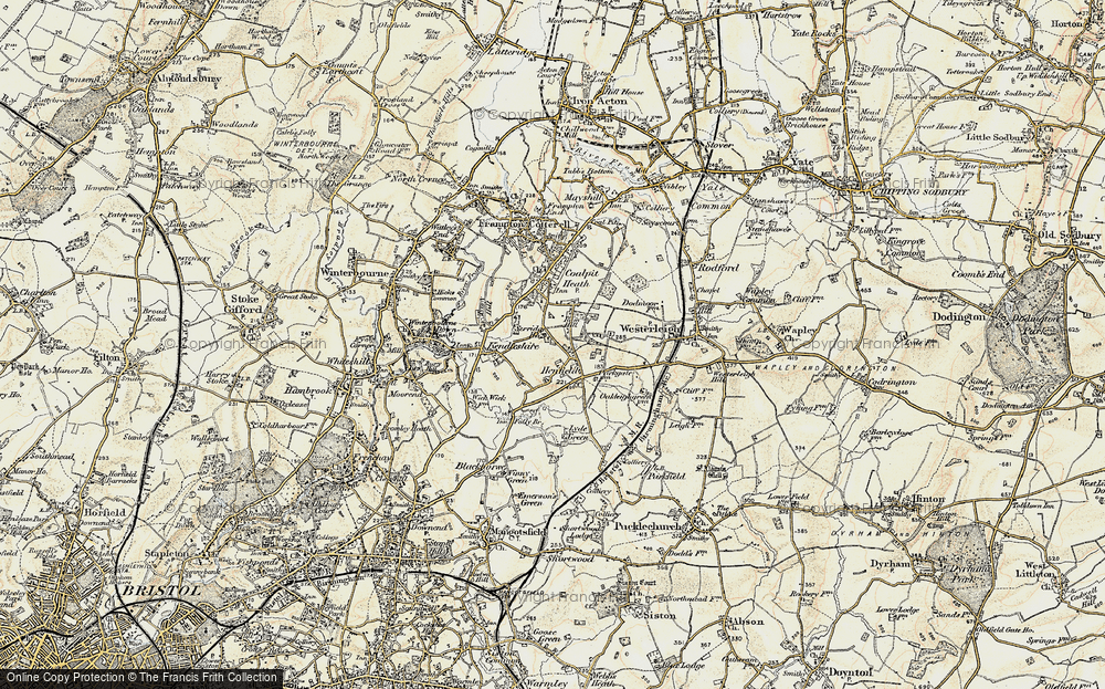 Old Map of Ram Hill, 1899 in 1899