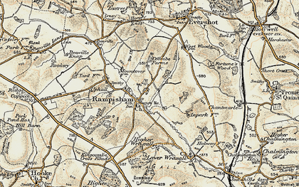 Old map of Rampisham in 1899