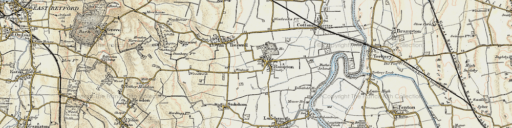 Old map of Rampton in 1902-1903