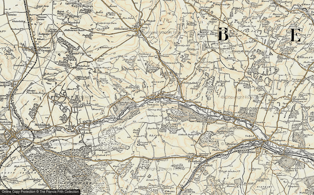 Old Map of Historic Map covering Rudge in 1897-1899