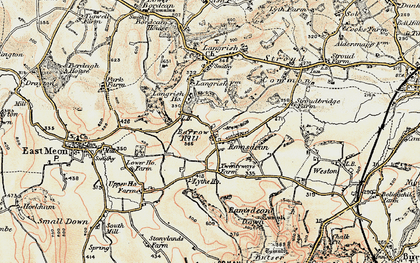 Old map of Leythe Ho in 1897-1900