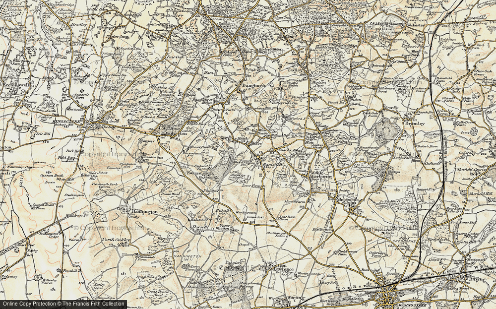 Old Map of Ramsdell, 1897-1900 in 1897-1900