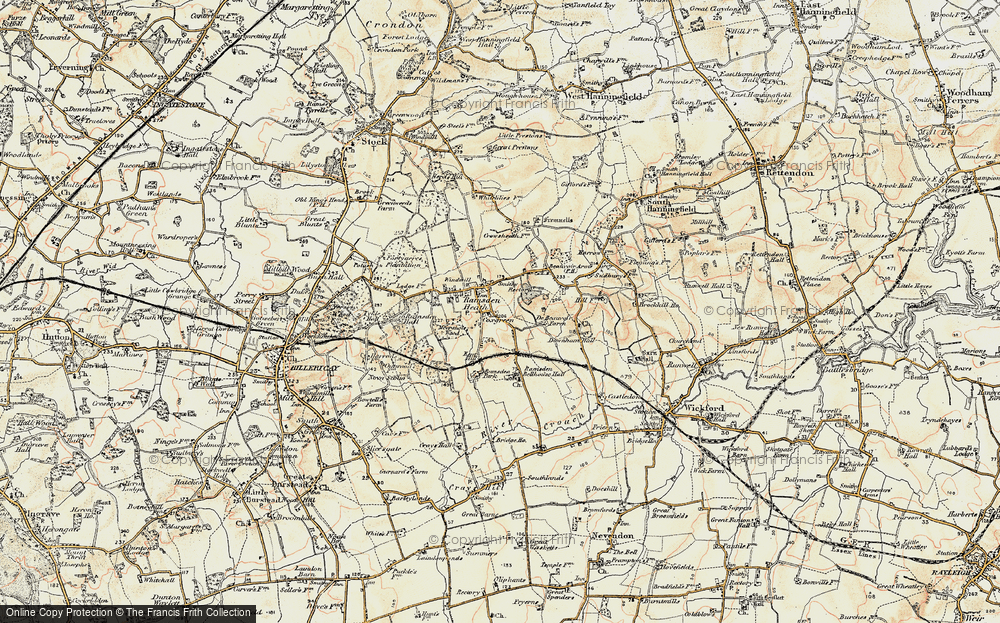 Old Map of Ramsden Heath, 1898 in 1898