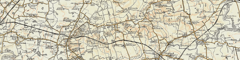Old map of Ramsden Heath in 1898