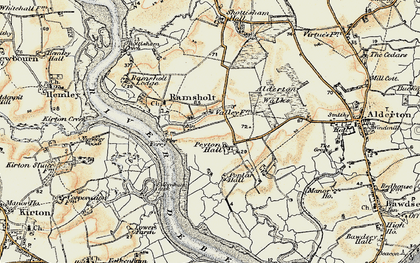 Old map of Alderton Walks in 1898-1901