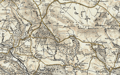 Old map of Wredon in 1902