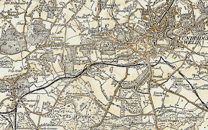 Old map of Ramslye in 1897-1898