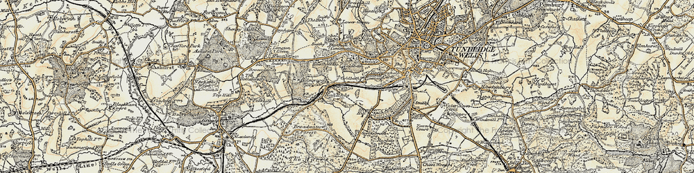 Old map of Ramslye in 1897-1898
