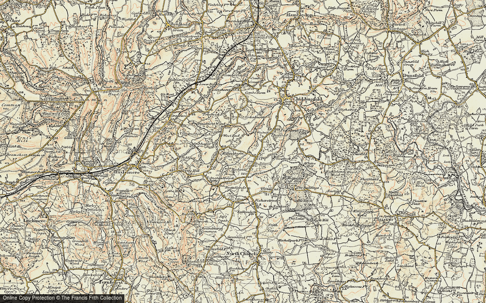 Old Map of Ramsnest Common, 1897-1900 in 1897-1900