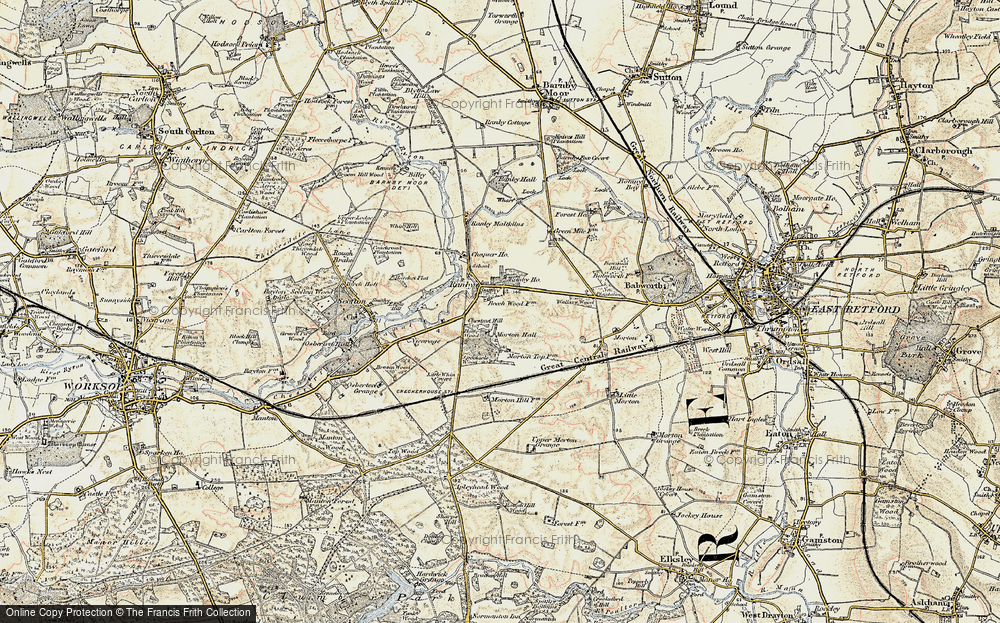 Old Map of Ranby, 1902-1903 in 1902-1903