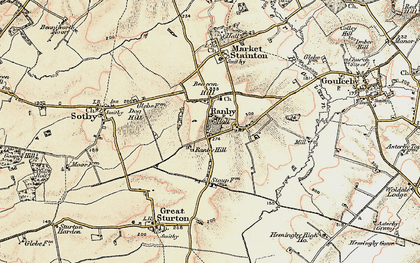 Old map of Ranby in 1902-1903