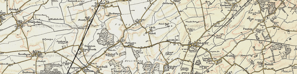 Old map of Rand in 1902-1903