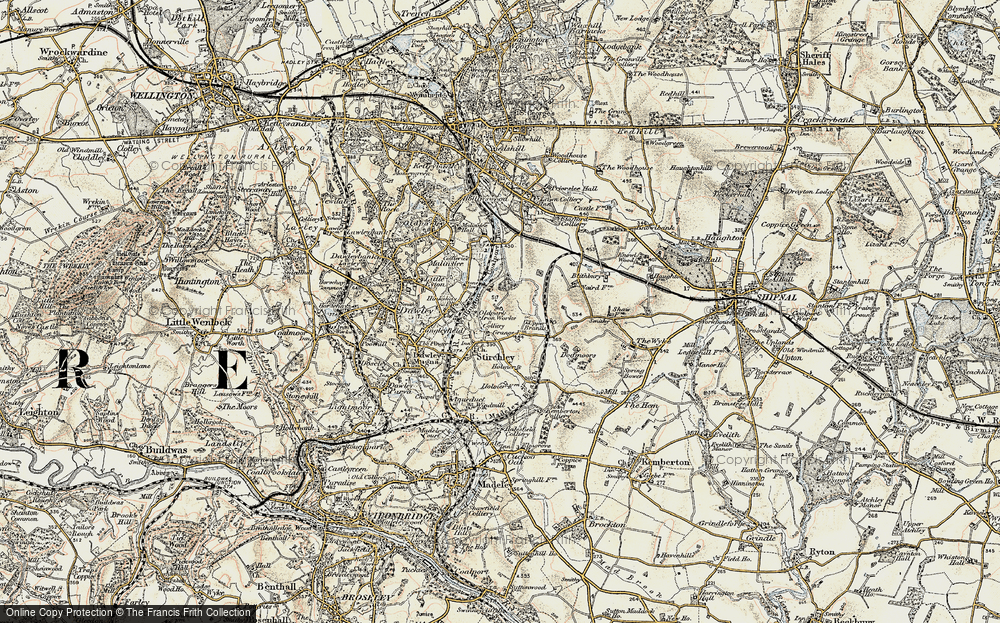 Old Map of Randlay, 1902 in 1902