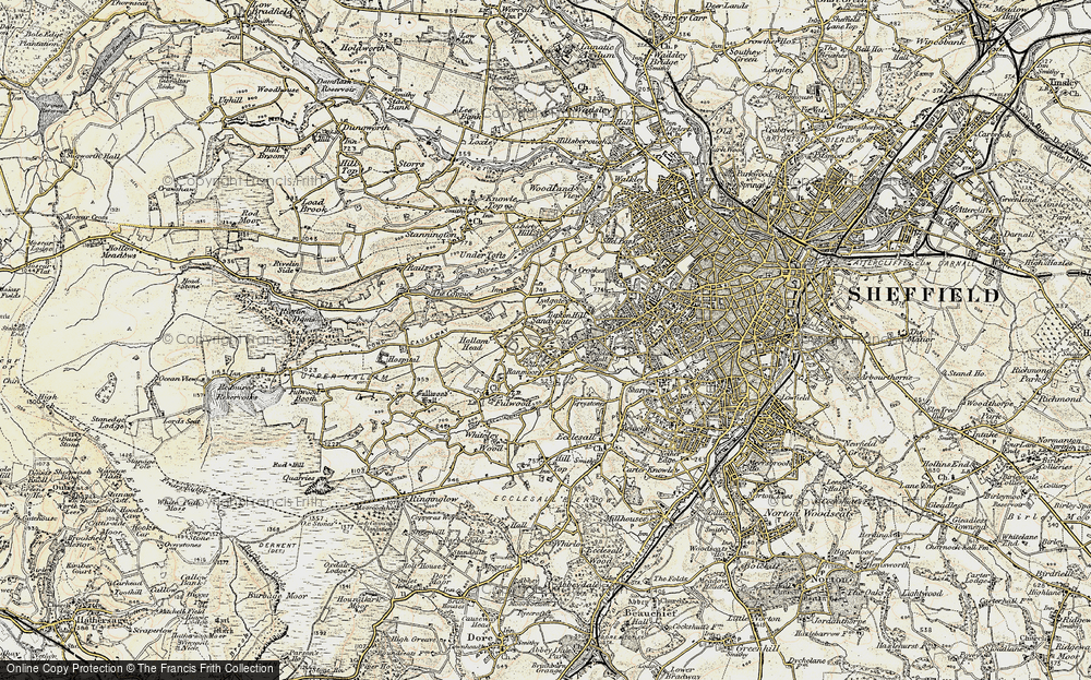 Old Map of Ranmoor, 1903 in 1903