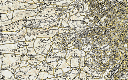Old map of Ranmoor in 1903