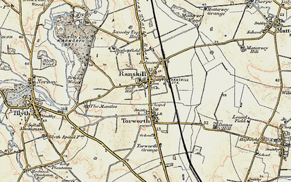 Old map of Roman Bank in 1903