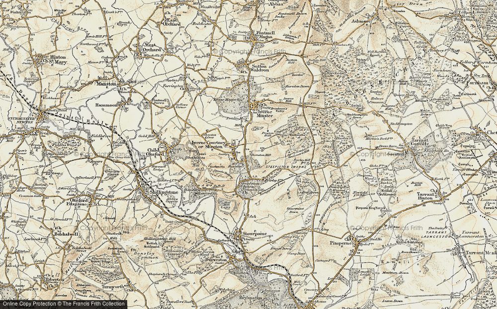 Old Map of Ranston, 1897-1909 in 1897-1909