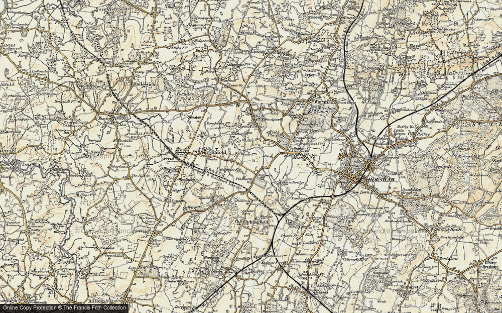 Old Map of Rapkyns, 1898 in 1898