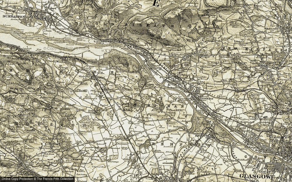 Old Map of Rashielee, 1905-1906 in 1905-1906