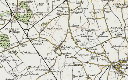 Old map of Baldrence in 1903-1904