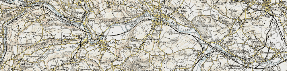 Old map of Rastrick in 1903