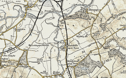 Old map of Ratcliffe on Soar in 1902-1903