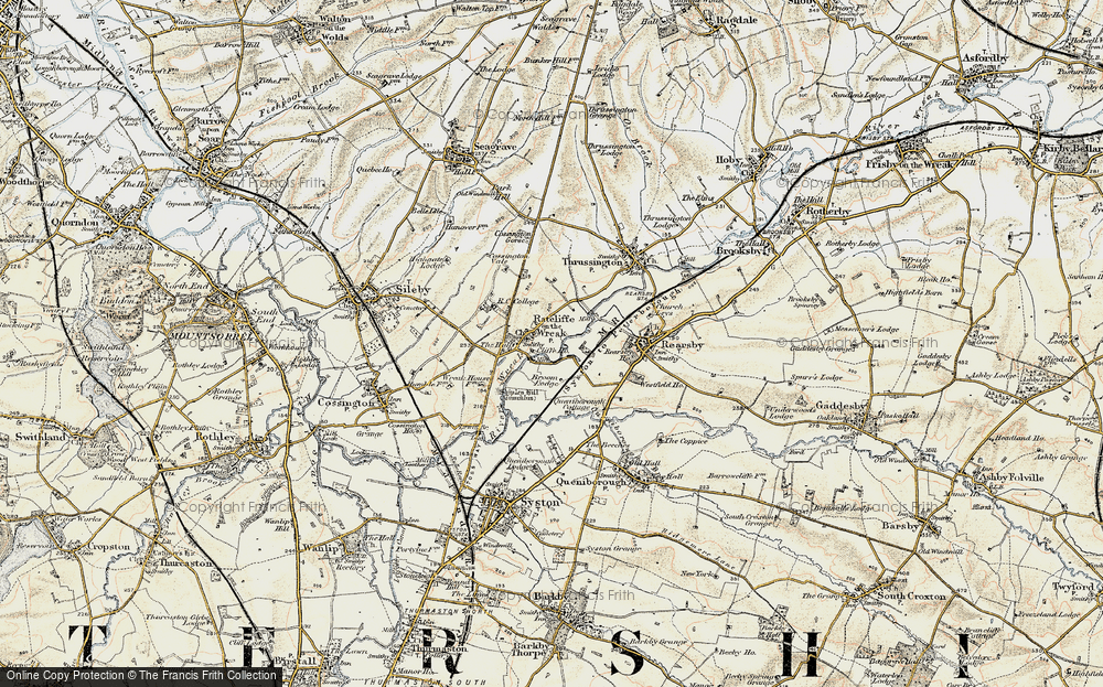 Old Map of Ratcliffe on the Wreake, 1902-1903 in 1902-1903