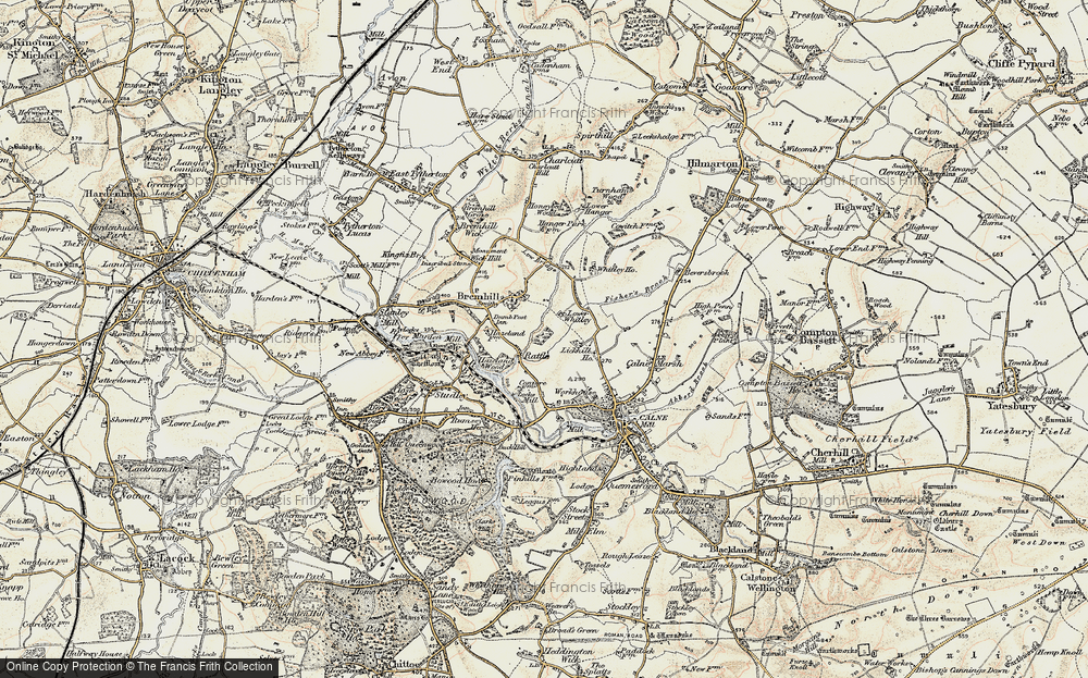 Old Map of Ratford, 1899 in 1899