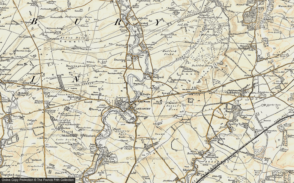 Old Map of Ratfyn, 1897-1899 in 1897-1899